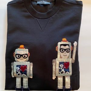 💯 Dolce & Gabbana Applique Robot Sweatshirt